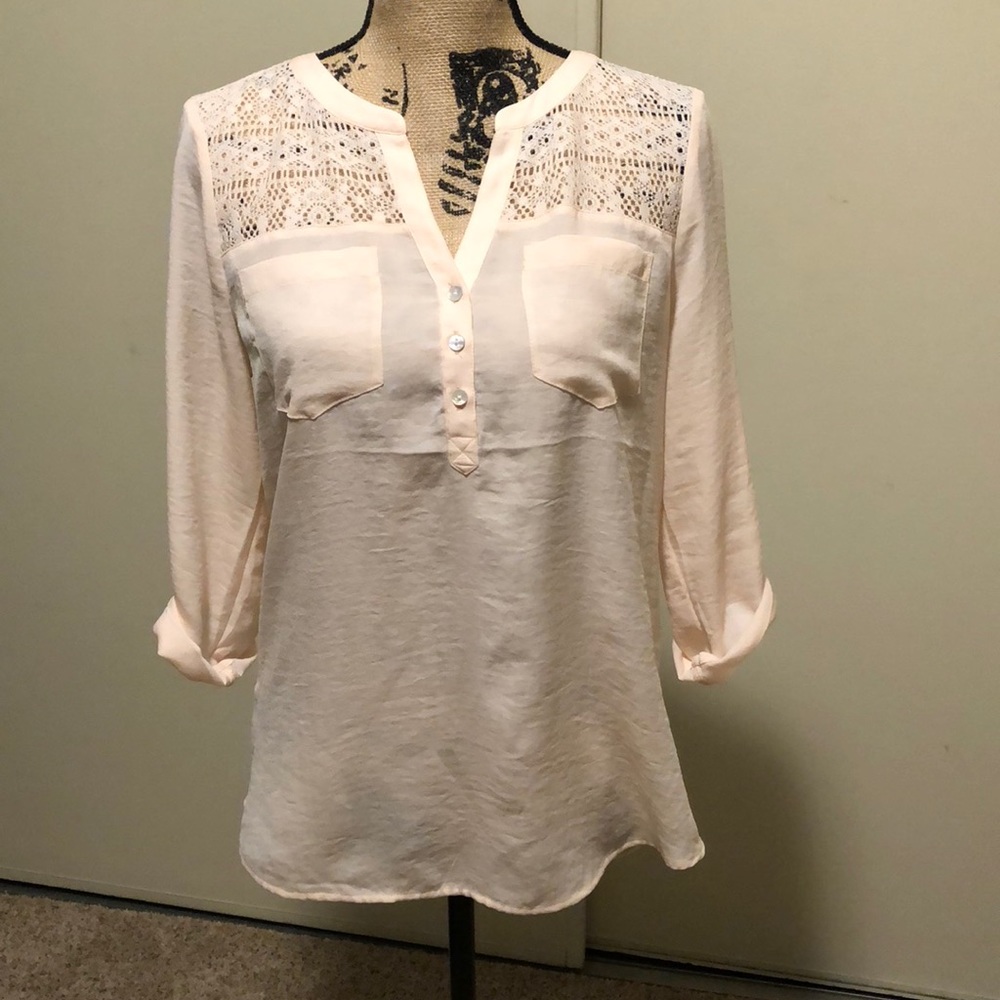 Express Henley style blouse